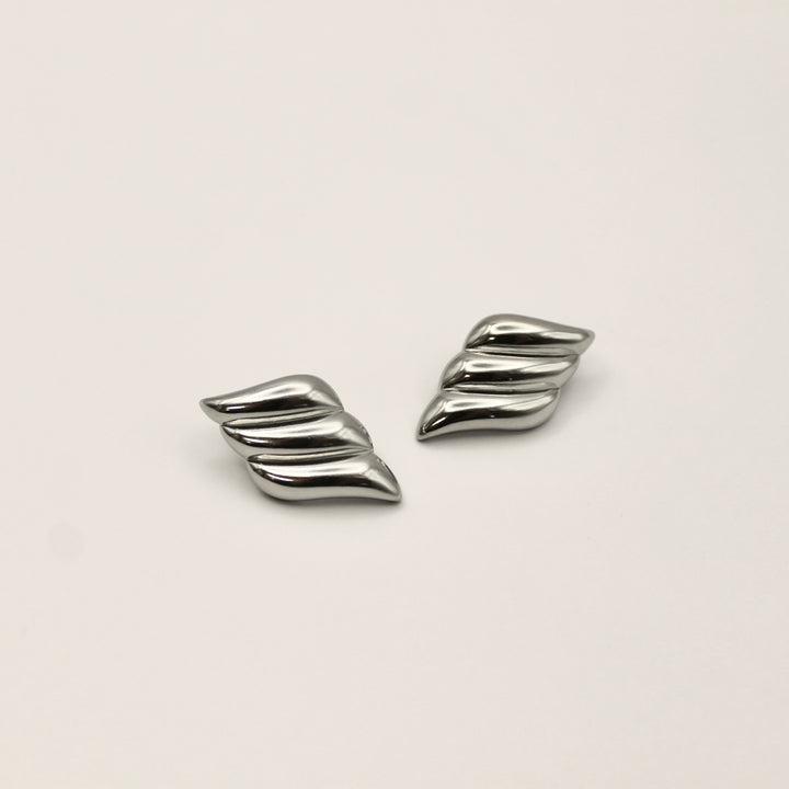 WINGS SILVER OORBELLEN
