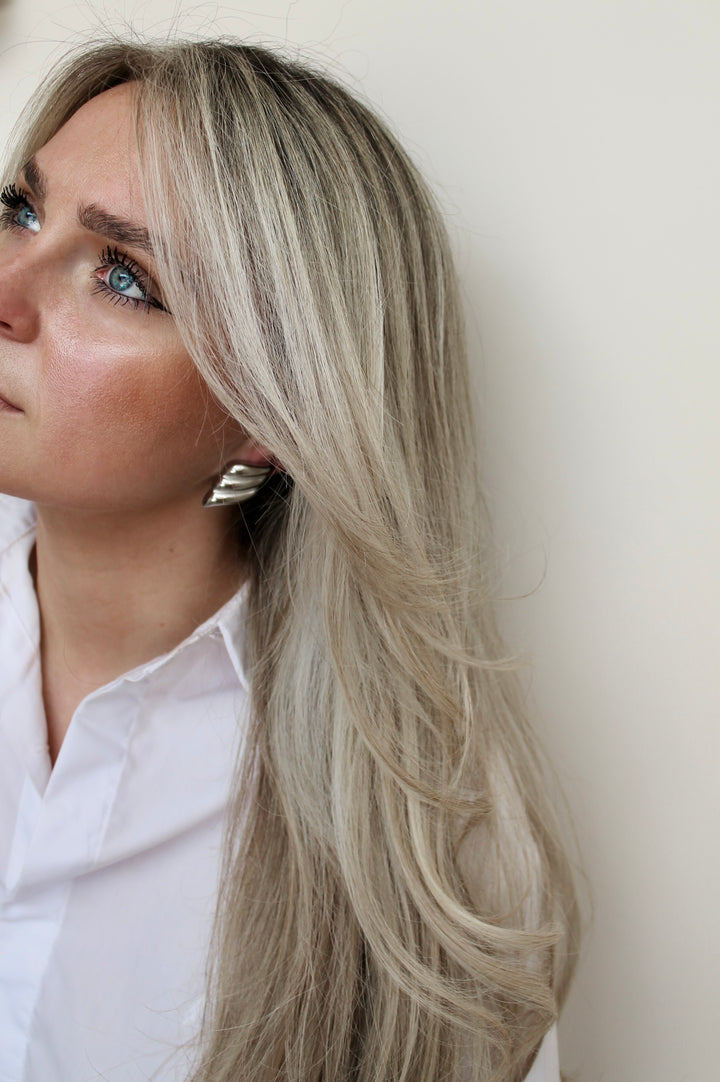 WINGS SILVER OORBELLEN