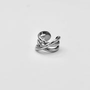 SILVER TWIST RING