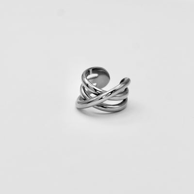 SILVER TWIST RING