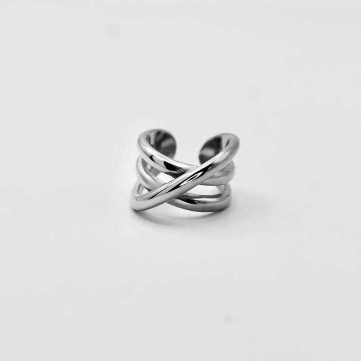 SILVER TWIST RING