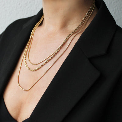 TRIPLE MINIMALISTIC KETTING