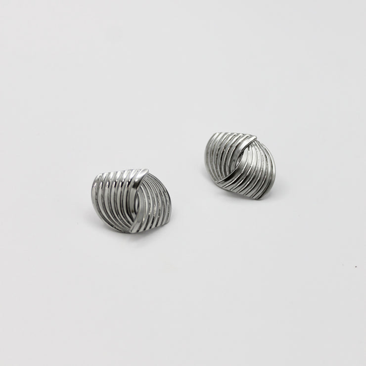 VINTAGE SILVER STUDS OORBELLEN