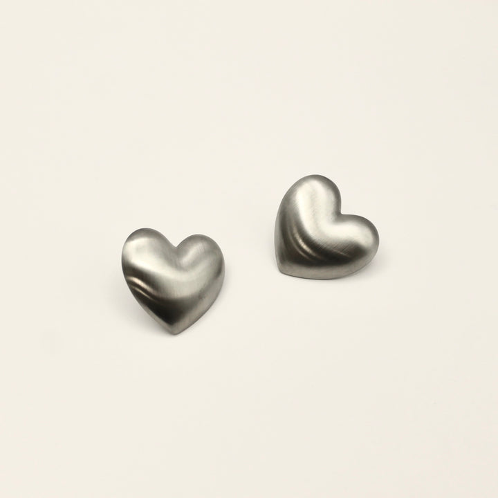 HEARTS SILVER OORBELLEN