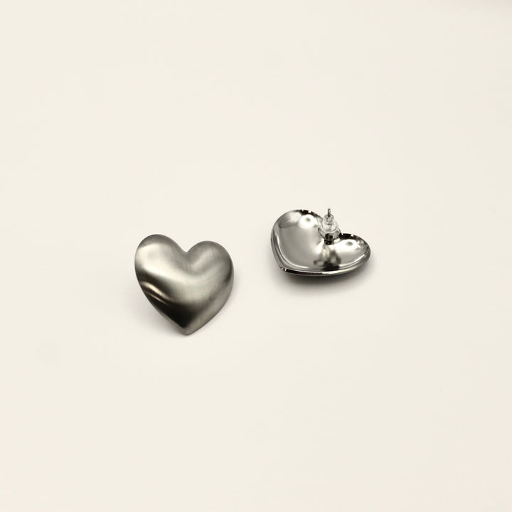 HEARTS SILVER OORBELLEN