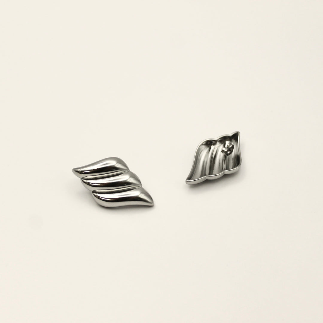 WINGS SILVER OORBELLEN